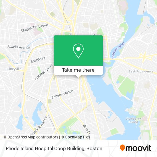 Mapa de Rhode Island Hospital Coop Building