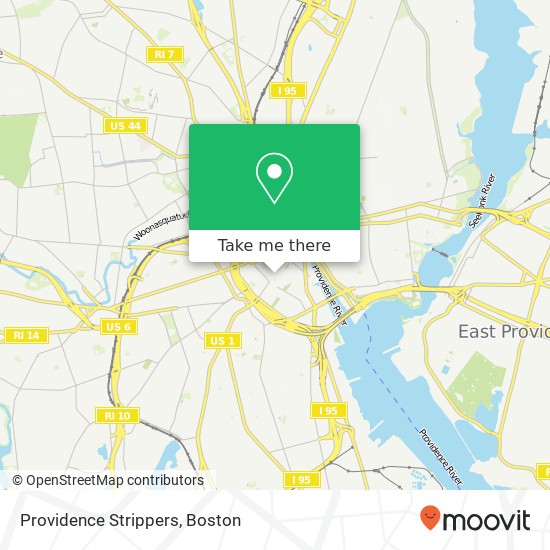 Providence Strippers map