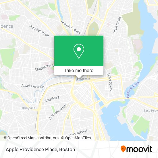 Apple Providence Place map
