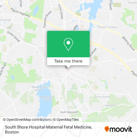 Mapa de South Shore Hospital-Maternal Fetal Medicine