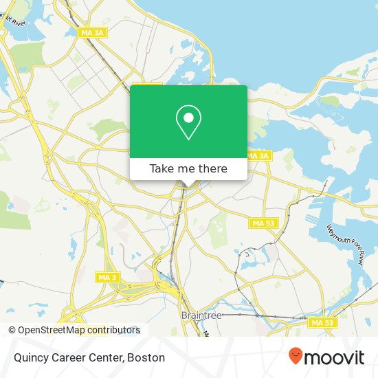 Quincy Career Center map