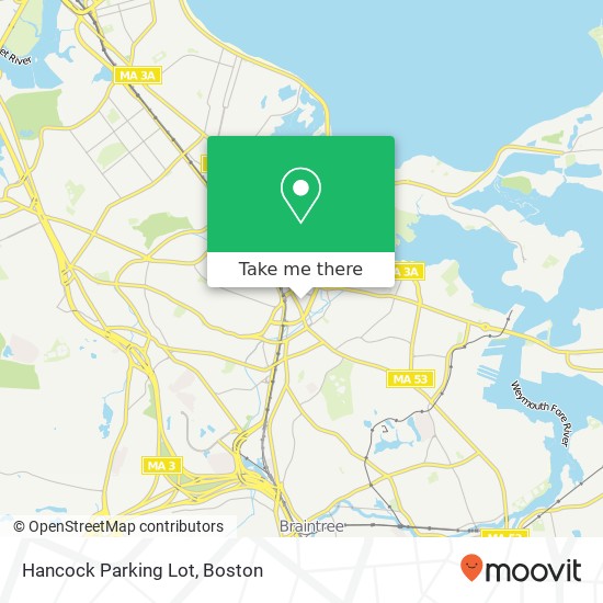 Mapa de Hancock Parking Lot