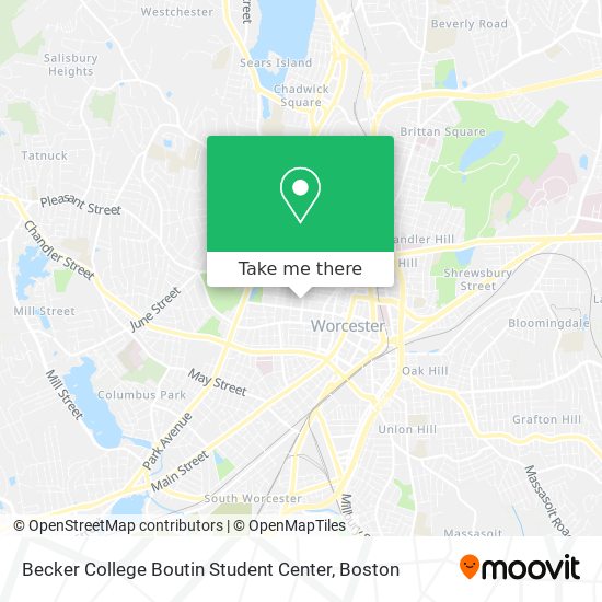 Becker College Boutin Student Center map