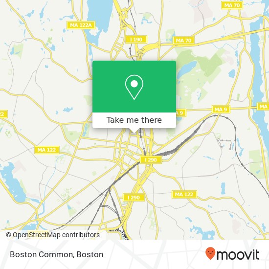Mapa de Boston Common