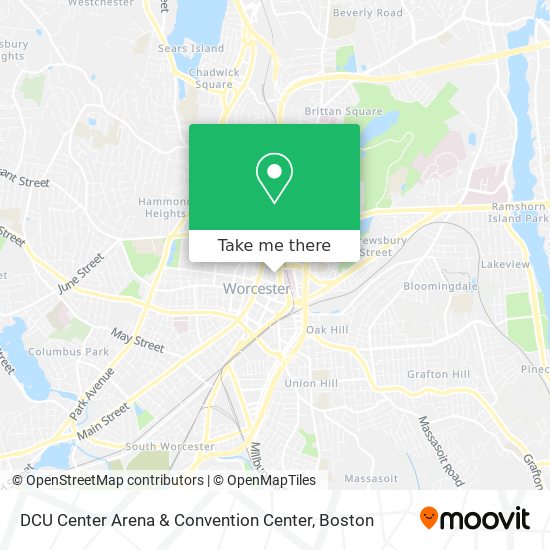 Mapa de DCU Center Arena & Convention Center