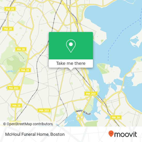 Mapa de McHoul Funeral Home
