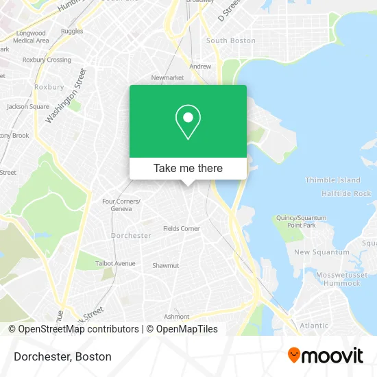 Mapa de Dorchester