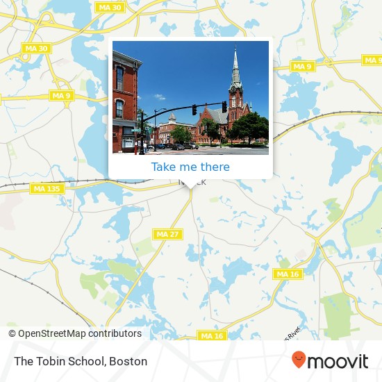 The Tobin School map