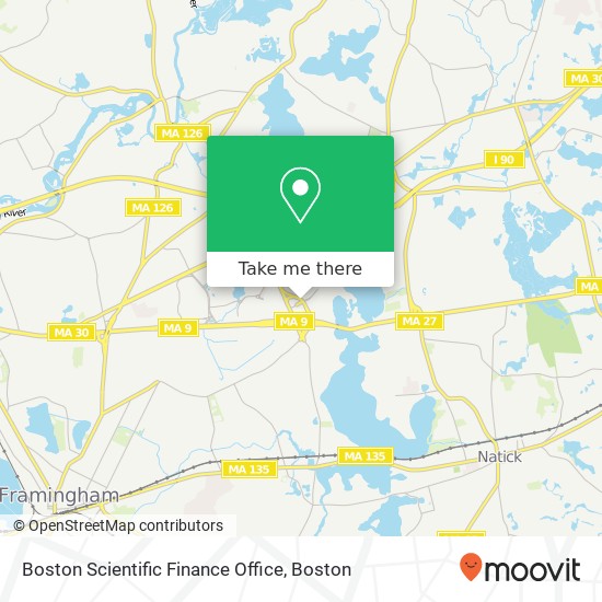 Boston Scientific Finance Office map