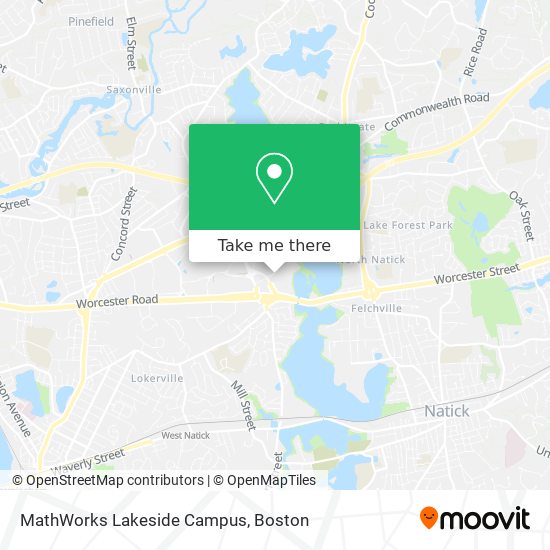 Mapa de MathWorks Lakeside Campus