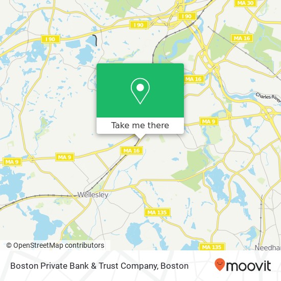 Boston Private Bank & Trust Company map