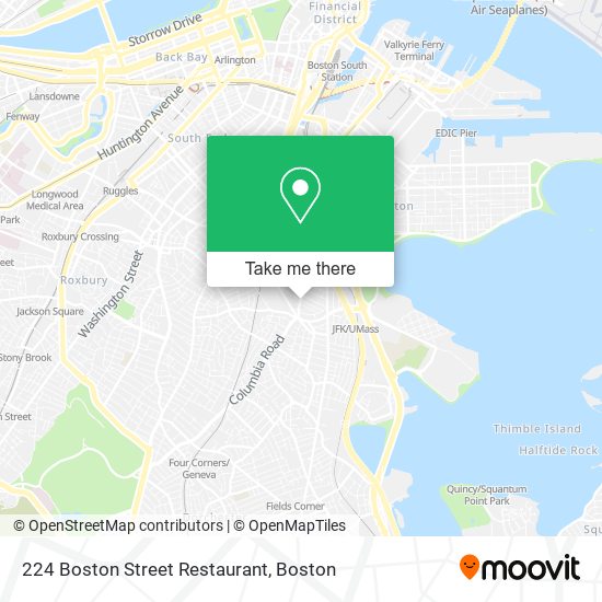 Mapa de 224 Boston Street Restaurant
