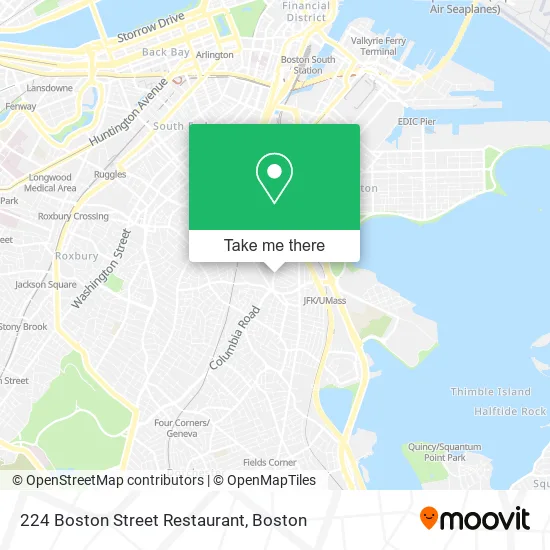 Mapa de 224 Boston Street Restaurant