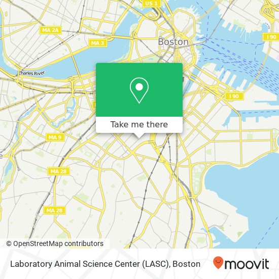 Mapa de Laboratory Animal Science Center (LASC)