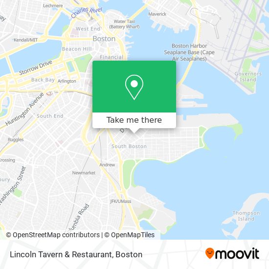 Mapa de Lincoln Tavern & Restaurant