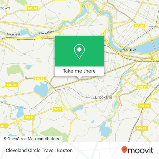 Mapa de Cleveland Circle Travel