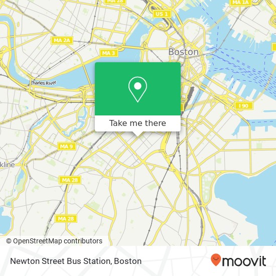 Mapa de Newton Street Bus Station