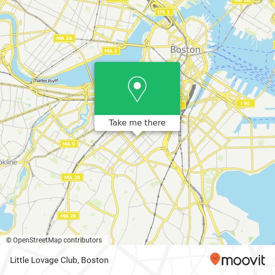 Little Lovage Club map