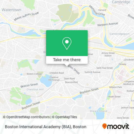 Mapa de Boston International Academy (BIA)