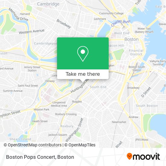 Mapa de Boston Pops Concert