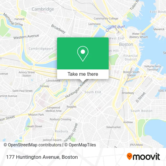 177 Huntington Avenue map