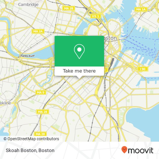 Mapa de Skoah Boston