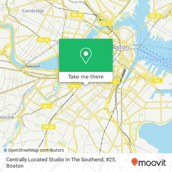 Mapa de Centrally Located Studio In The Southend, #25