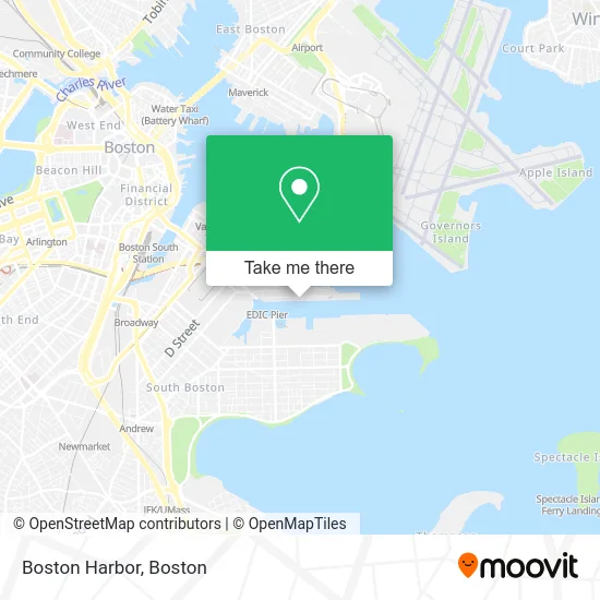 Boston Harbor map