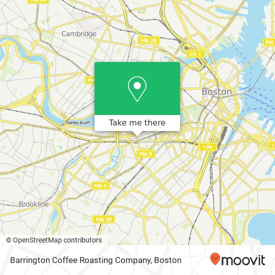 Mapa de Barrington Coffee Roasting Company