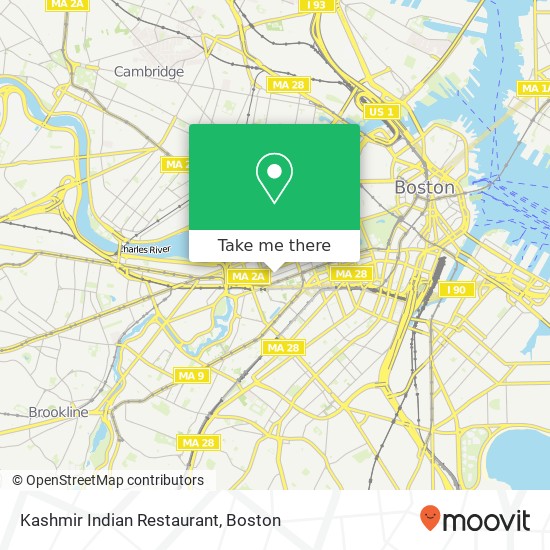 Mapa de Kashmir Indian Restaurant