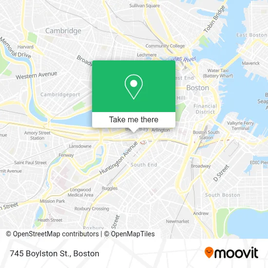 745 Boylston St. map