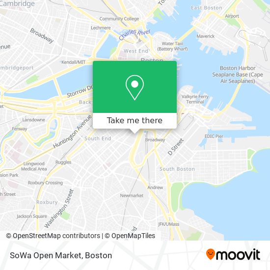 Mapa de SoWa Open Market