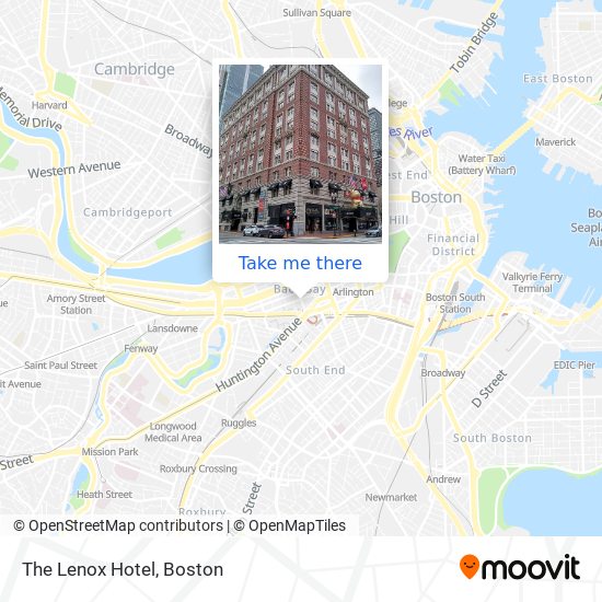 Mapa de The Lenox Hotel