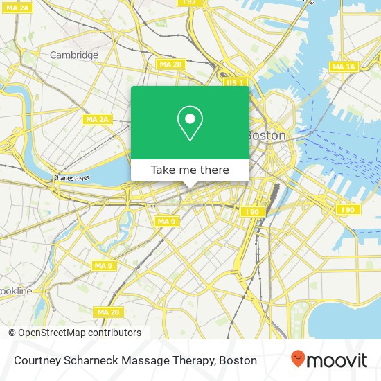 Courtney Scharneck Massage Therapy map