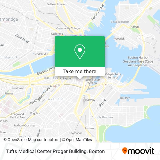 Mapa de Tufts Medical Center Proger Building