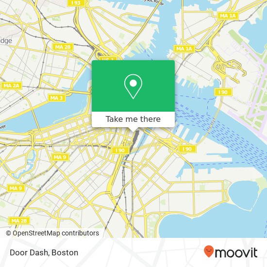 Mapa de Door Dash