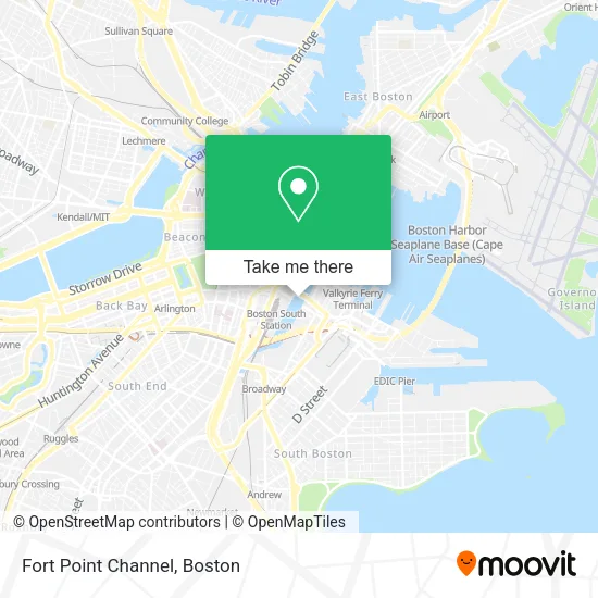 Fort Point Channel map