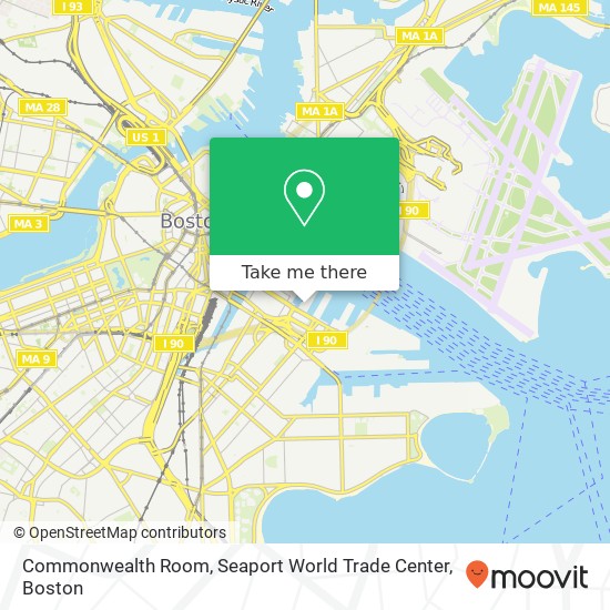 Mapa de Commonwealth Room, Seaport World Trade Center