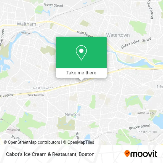 Cabot's Ice Cream & Restaurant map