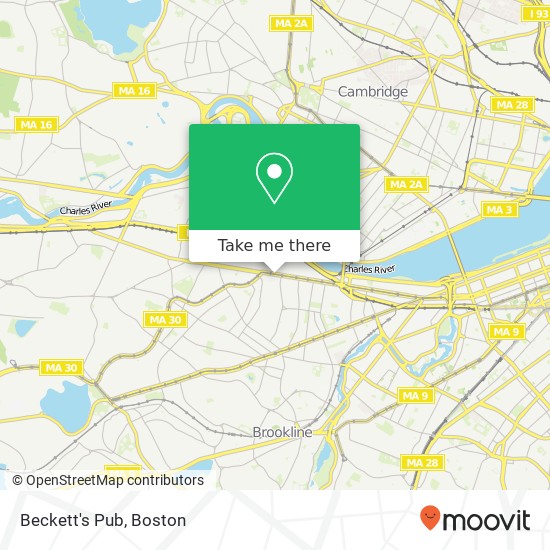 Mapa de Beckett's Pub