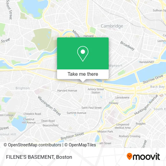 Mapa de FILENE'S BASEMENT