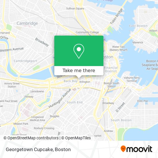 Georgetown Cupcake map