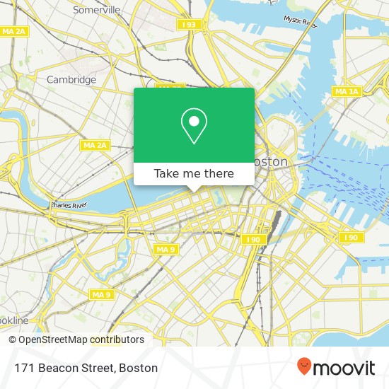 171 Beacon Street map