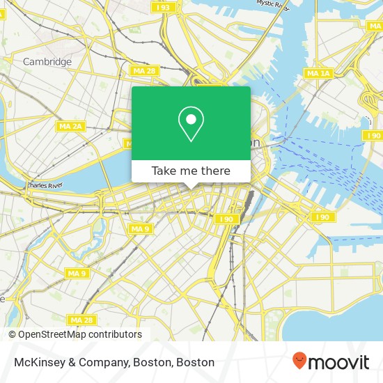 McKinsey & Company, Boston map