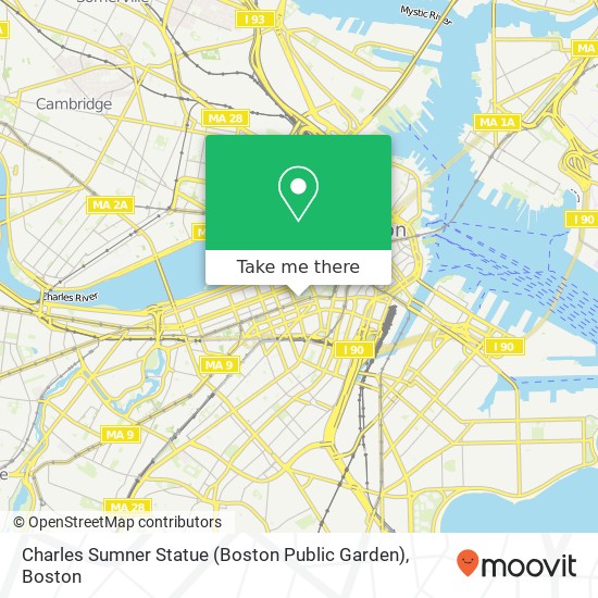 Charles Sumner Statue (Boston Public Garden) map