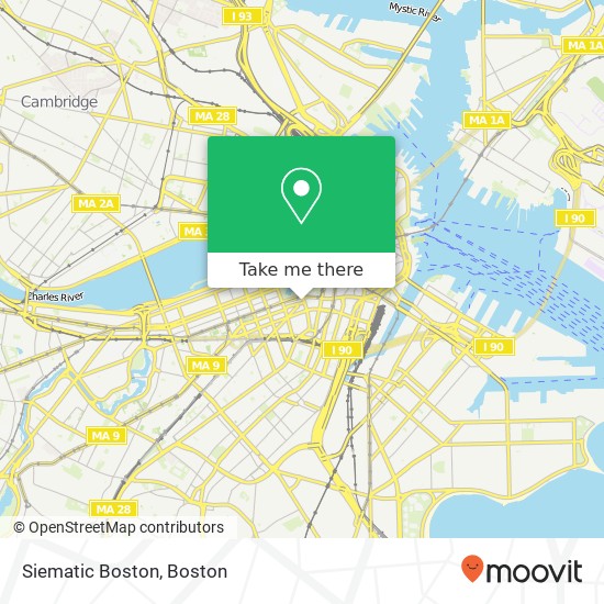 Mapa de Siematic Boston