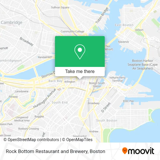 Mapa de Rock Bottom Restaurant and Brewery