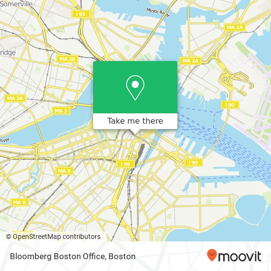 Bloomberg Boston Office map