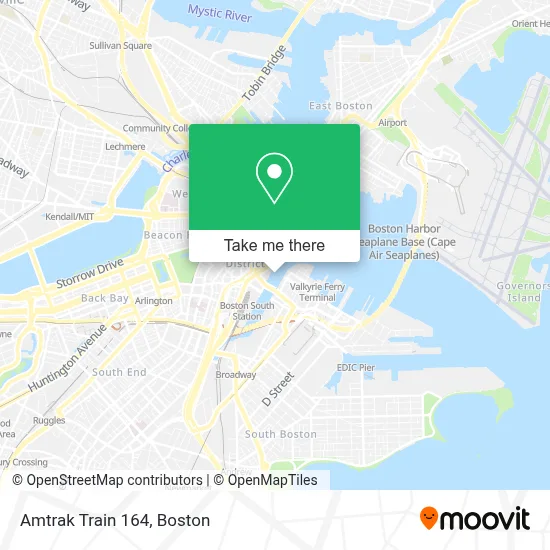 Amtrak Train 164 map