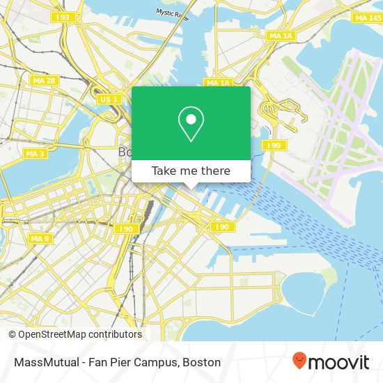 Mapa de MassMutual - Fan Pier Campus